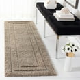 thumbnail image 4 of SAFAVIEH Florida Mason Bordered Shag Runner Rug, Beige, 2'3" x 13', 4 of 9