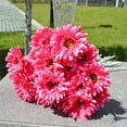 thumbnail image 5 of ​Piwvid Silk Gerbera Daisy Bouquet – Artificial Bridal Wedding Flowers for Home & Event Decor, Fade-Proof Gerbera Arrangement with Flexible Stems, 5 of 5