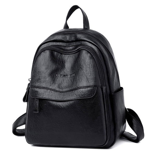 Lady Backpack Fashion Solid Color All- match Casual Backpack Travel Backpack