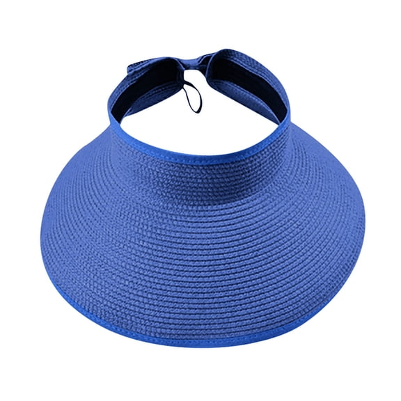 TRUBKH Visor Men's Sun Hat Sports Sun Visor for Men Women Hats for Women Garden Hat Golf Hat Sun Hats Summer Beach Hat Outdoor Hat Beach Hat Uv Protection Beach Sun Visor Blue One Size