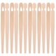 thumbnail image 1 of 100 Pairs Wooden Bread Tongs Easy-to-Use Chopstick Training Clips Beginners Chopstick Disposable Wooden Utensils for Pastry Food Serving, 1 of 4