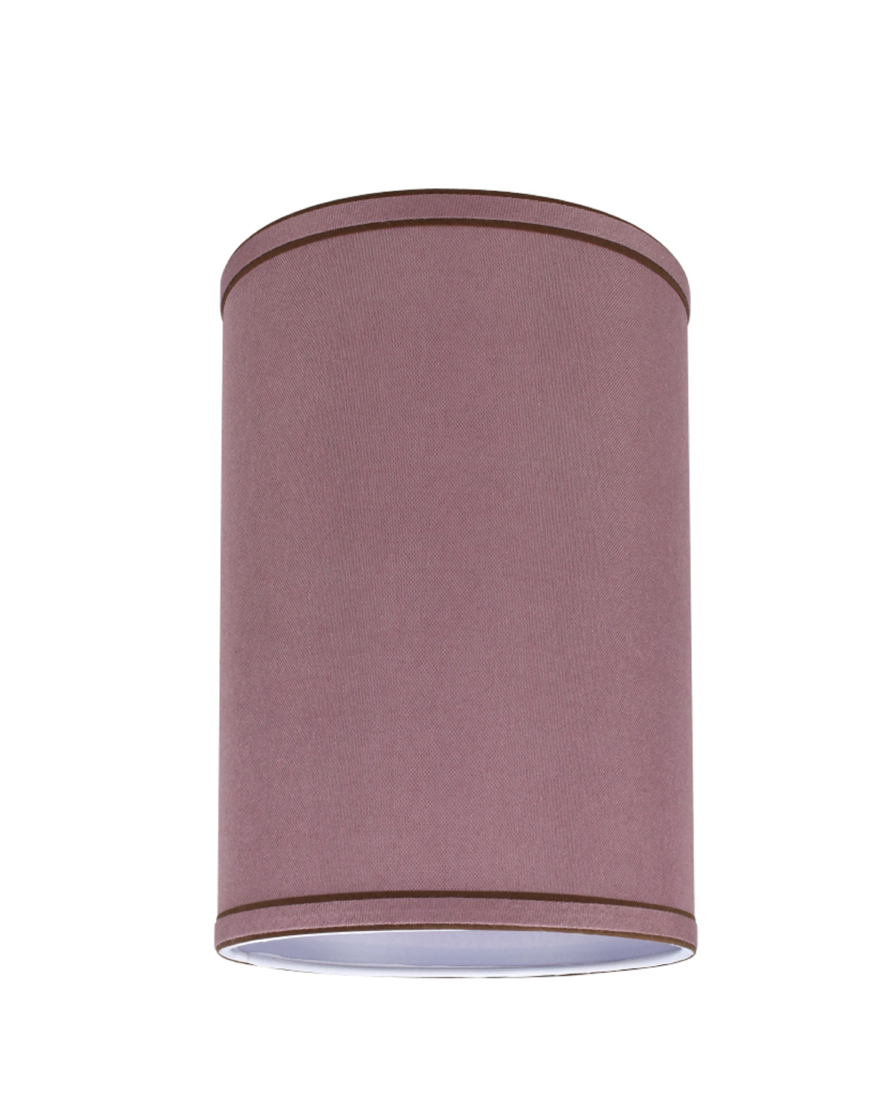 Aspen Creative 31020 Transitional Hardback Drum (Cylinder) Shape Spider Construction Lamp Shade in Reddish Purple, 8" wide (8" x 8" x 11")
