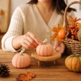 thumbnail image 7 of Pumpkin Candles Thanksgiving Halloween Aromatherapy Candle Decorations Handmade Soy Wax Mini Scented Candles for Home Table Centerpiece 2 pack Fall Holiday Party Favors Souvenirs Gifts for Desk Shelf, 7 of 7