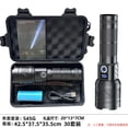thumbnail image 1 of Linterna LED Recargable de Alto Rendimiento 10,000 Lúmenes Alcance 1500m Batería 6000mAh con Puerto USB-C Pantalla LCD y Cuerpo de Aluminio para Emergencias Camping y Hogar, 1 of 6
