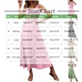 thumbnail image 3 of ChaoHeng Plus Size Dresses Clearance under $10 Women's A-Line Slip Dress Ruffled Hem Round Neck, Sleeveless Solid Color,Green XXL, 3 of 6