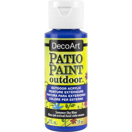 UPC: 0016455698419 | DecoArt Patio Paint  2 oz.  Summer Sky Blue