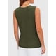 thumbnail image 2 of Chaleco tipo suéter PRETTYGARDEN para mujer 2025, verde, talla S, 2 of 9