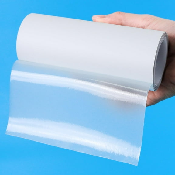 TPU Heavy Duty Waterproof Repair Tape for Inflatable Bounce House Pool Tent Boat Cover, Clear Patch Kit for Tarp Canopy Leather Vinyl, 5 Inch x 5FT, Clear