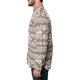 thumbnail image 2 of Staple Mens The Exeter Women Button Up Shirt, Brown, Large, 2 of 3
