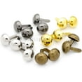 thumbnail image 6 of CRAFTME STUDIO Round Brads Purse Feet Handbag Nailhead Spike Prong Studs, 50 PCS 20 mm (13/16 Inch) (Silver), 6 of 6