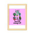 thumbnail image 1 of A mi favorito pinche cactus Cuadro de madera decorativa marco de casa A4, 1 of 3