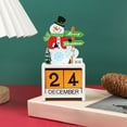 thumbnail image 2 of VOTRUDI Christmas Elements Wooden Puppets,Christmas Decorations Outdoor Clearance,Countdown Ornament,Christmas Indoor Decor for Room Office Tabletop,White, 2 of 6