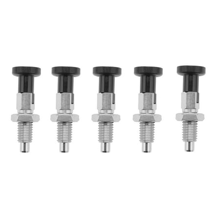 

5X M10 Stainless Steel Self Locking Plunger Pin with Self Locking Function for Dividing Head for Position Locating