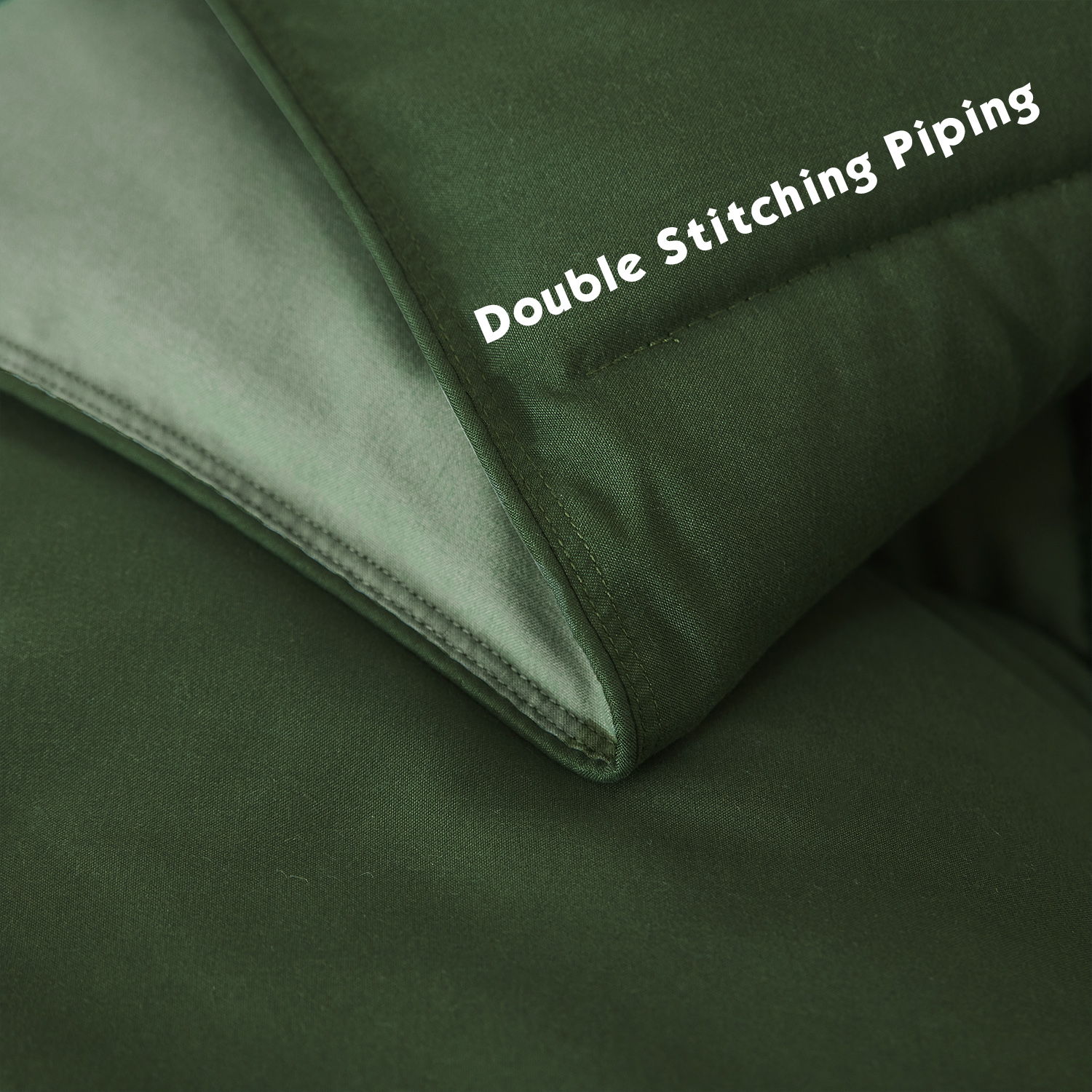 HIG Lightweight Down Alternative Queen Comforter Set, Green photo 7