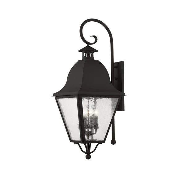 Livex Lighting Amwell Outdoor Wall Lantern in Black