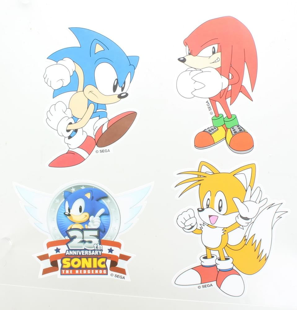 SONIC THE HEDGEHOG STICKERS 