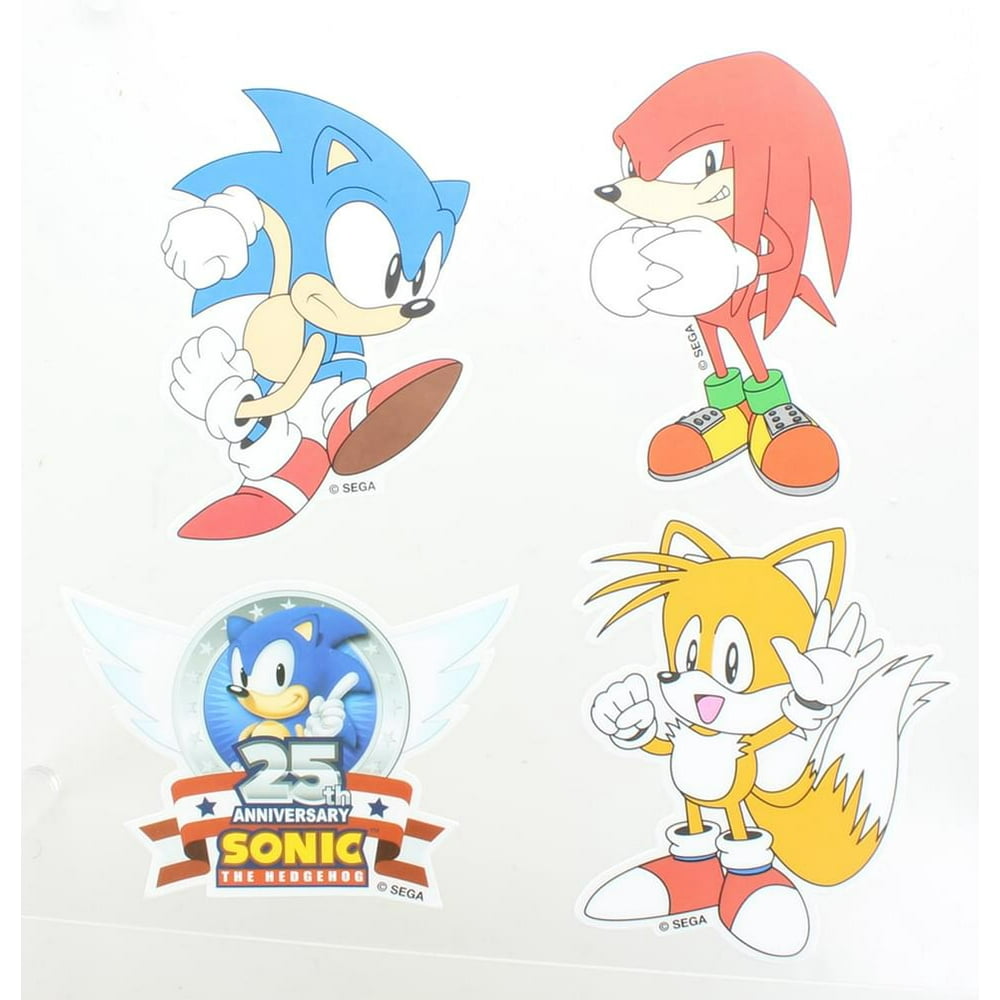 Sonic the Hedgehog Vinyl Stickers, Set of 4 - Walmart.com - Walmart.com