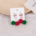 thumbnail image 3 of Pendientes navideños para mujer, bonitos y divertidos pendientes navideños para niñas, para regalos navideños, 3 of 5