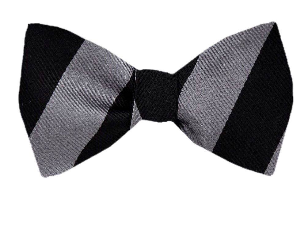 Men's Black Silk Self Tie Bowtie Tie Yourself Bow Ties