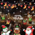 thumbnail image 2 of Pegatina decorativa de Navidad, muñeco de nieve, alce, fiesta, ventana estática, hogar, cocina, oficina, decoración para refrigerador, pegatina de vidrio para pared, 2 of 4