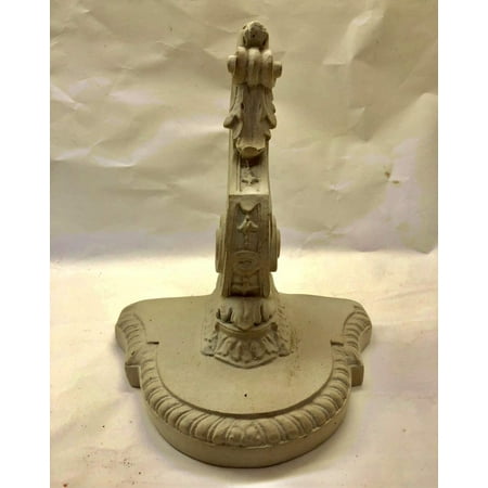 

8” Hanging Floating Decorative Wall Bracket Distressed Shabby Chic Ash White Grey Detail New