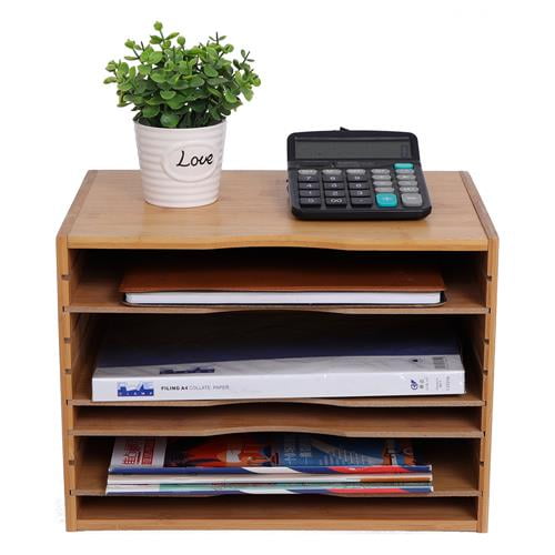 UBesGoo 5 Tier File Organizer,Magazine Literature Holder,Desktop