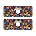 thumbnail image 7 of Yayeee Faucet Mat for Kitchen Sink 14.7" Diatomite Long Splash Guard Pad, Bright Colorful Flowers Pattern, 2 Pack, 7 of 7