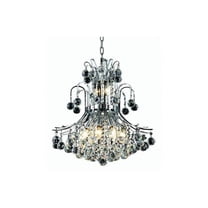 Ten Light Pendant-Chrome Finish-Royal Cut Crystal Type Bailey Street Home 390-Bel-3336750