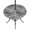 Gray, Charcoal, White, variant on Round Outdoor Tablecloth with Umbrella Hole and Zipper, Red Grey Abstract Tablecloth with Elastic Waterproof, Vintage Graffiti Distressed Mottled Art Patio Table Covers for 55" - 60" Pool Tables