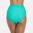 thumbnail image 7 of Alove Women's High Waisted Tummy Control Bikini Bottoms Ruched Sexy Swimsuit Bottoms, 7 of 7