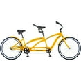 Kulana Lua Tandem Bike, 26inch wheels, single speed, yellow / black