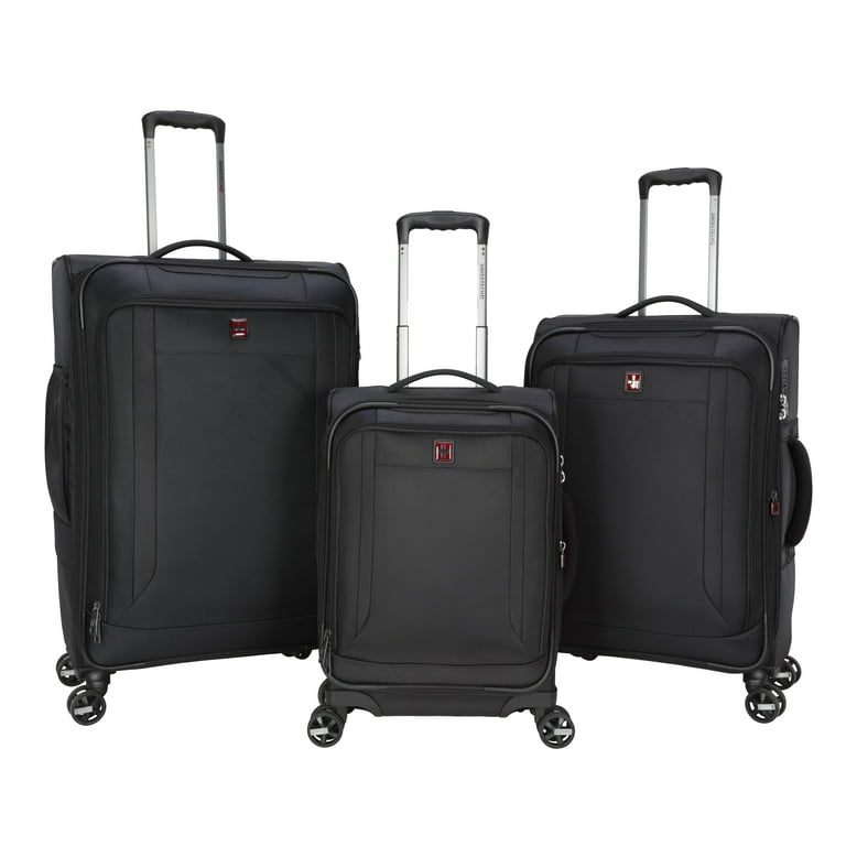 Swiss Tech 20in Softside Carry-on Luggage with 8-Wheel Spinner