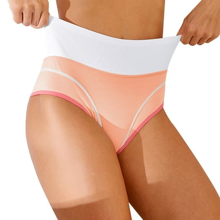 

ZMHEGW Panties For Womens Under Patchwork Color Solid Knickers Underwear Women Briefs