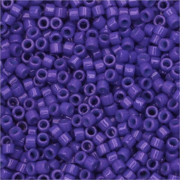 Miyuki Delica Seed Beads, 11/0 Size, #DB2359 Duracoat Violet Blue, 7.2 Grams