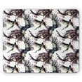 thumbnail image 1 of Watercolor Mouse Pad, Lilly Flower Pattern with Flying Birds Fauna and Flora Abstract Animal Imagery, Rectangle Non-Slip Rubber Mousepad, Multicolor, by Ambesonne, 1 of 2