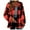 Red, variant on Women's Plus Size Flannel Shacket Button Down Jacket Coats Plaid Lapel Neck Shirts Fleece Classic Clothes with Pockets Beige 015杏色 4XL