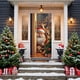thumbnail image 4 of Christmas Mood Decorations Desktop Velvet Bow Christmas Tree Ornaments Holiday Fabric Decoration Scene Layout, 4 of 7