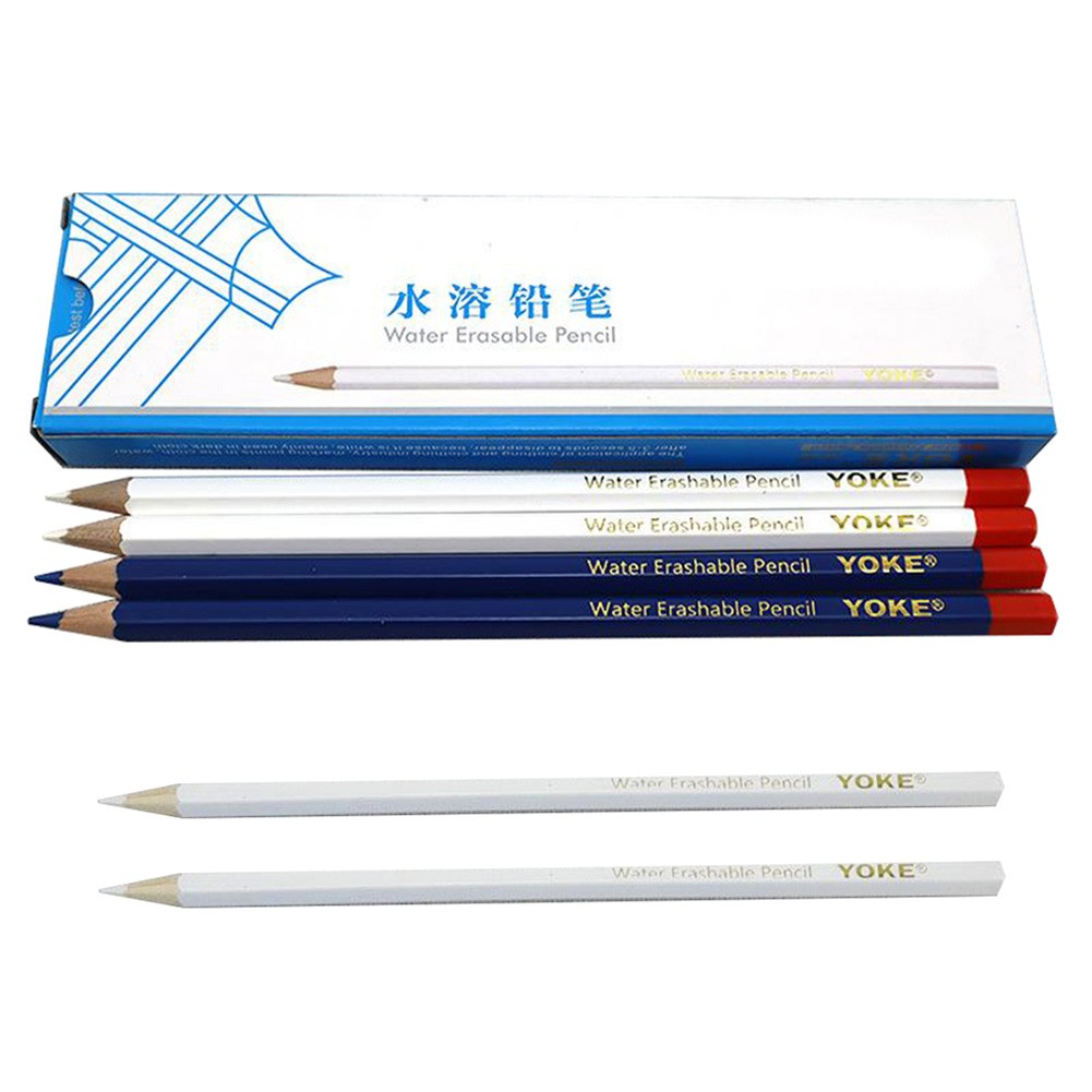  BENECREAT 12PCS Water Soluble Pencil Tracing Tools for Tailor's  Sewing Marking and Students Drawing Tools, White