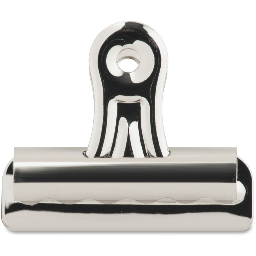 X-ACTO Bulldog Binder Clips, Steel & Nickel-Plated, 12 Count