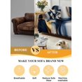 thumbnail image 5 of Navy Blue Marble Couch Cover Sofa Covers 3 Cushion Sectional Couch, Gold Modern Art Washable Sofa Covers Slipcover Sectional Sofa Cover, Furniture Protector 71"x150", 5 of 9