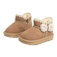 thumbnail image 3 of Toddler Kids Girls' Boots Snow Boots with Faux Fur Footwear Fleece Lined Winter Fashion Warm Footwear Fashion Footwear Fleece Lined Thermal Footwear Fashion Shoes, 3 of 8