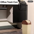 thumbnail image 2 of Superio Swing Top Trash Can Set - Beige (3 Pack- 5 Qt, 10 Qt, 18 Qt), 2 of 4