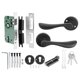 thumbnail image 1 of Space Aluminum Door Lock Set KeyedLocking Door Handle Lever Hardware Accessory for Indoor Door, 1 of 4