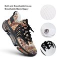 thumbnail image 4 of Retro Pattern Walking Shoes for Men Woman Lightweight Tennis Fashion Elastic Sports Shoes Cushion Basketball Shoes, 4 of 7