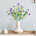 thumbnail image 4 of Artificial Silk Flower, Ongmies 35" Artificial Morning Glory & Plant Hanging Decor – Outdoor/Indoor, Perfect for Porch, Garden, Patio & Home, Artificial Fake Flowers, 4 of 4