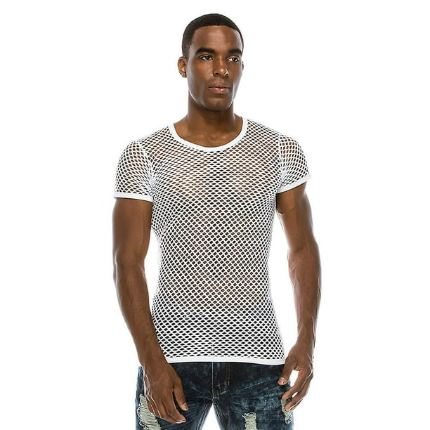 Chandail top transparent noir