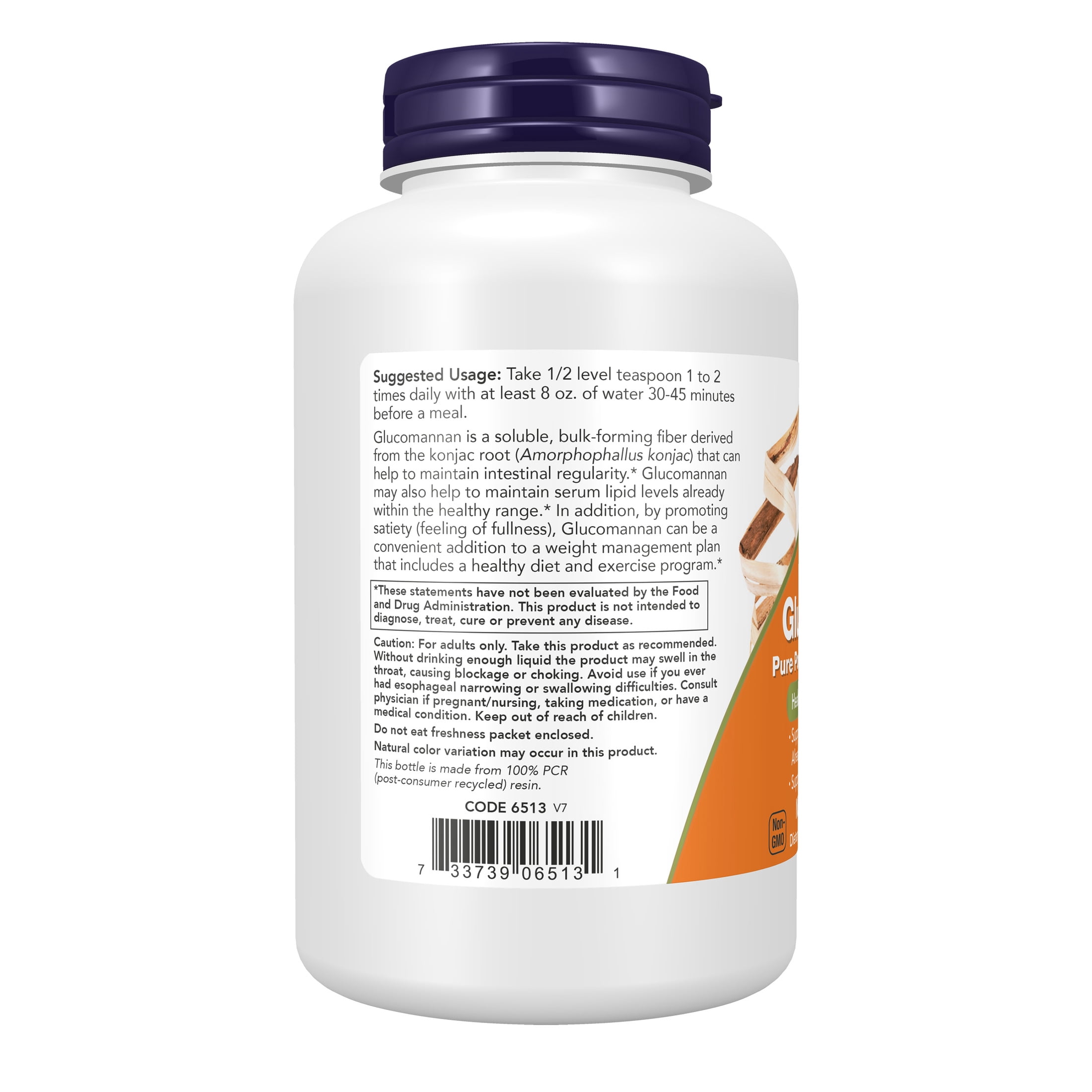 NOW Supplements, Glucomannan (Amorphophallus konjac) Pure Powder, Supports Regularity*, Healthy Weight Management*, 8-Ounce