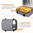 thumbnail image 7 of Leaglojoy Insulated Casserole Carrier for Hot or Cold Food, Casserole Dish Carrying Case, Lasagna Holder for Potluck Parties/Picnic/Cookouts, Fits 9"x13" Baking Dish, Grey, 7 of 7