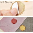 thumbnail image 3 of 50pcs Leaf Wax Seal Stickers Green Decoration Stickers Plant Adhesive Envelope Sealing Stickers, 3 of 6