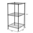UBesGoo 3Tier Free Standing Metal Wire Shelf Rack, Small Space Utility
